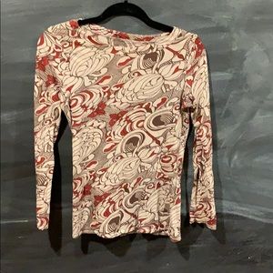 Target grey and red tattoo patterned shirt